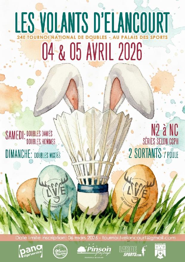 Tournoi de Doubles d’Elancourt 2026